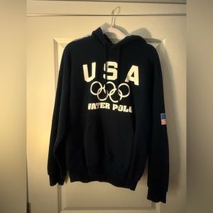 USA Water Polo Navy Hoodie Men’s Size Large